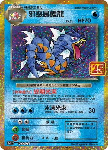 Pokemon 25th Anniversary Shining Magikarp & Dark Gyarados Blister Chinesisch