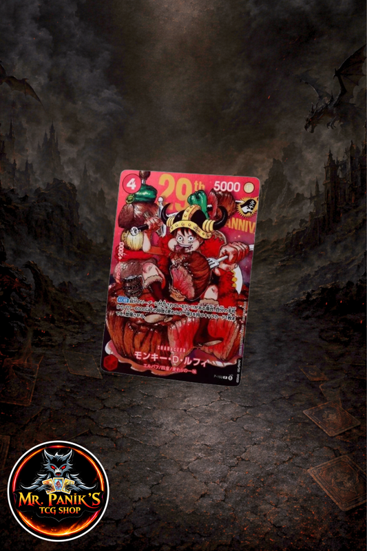 One Piece Card Game 29th
Anniversary Promo Card - Monkey
D. Luffy P-159